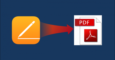 Exporter son travail fait sur Pages vers le format PDF